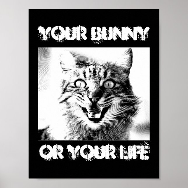 Póster Criminales De Gato Tu Conejito O Tu Parodia De Vid (Frente)
