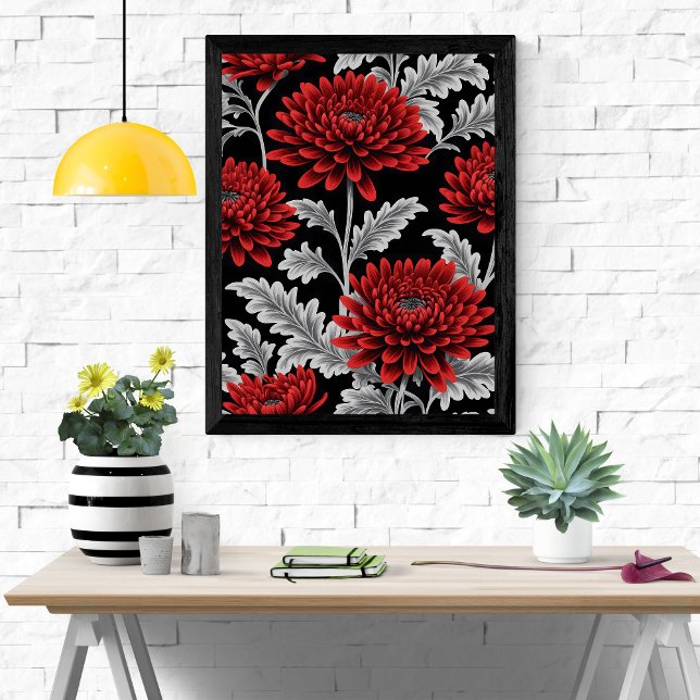 Póster Crimson Chrysanthemums (Subido por el creador)
