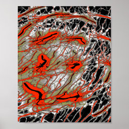 Póster Crimson Fluidmotion Poster