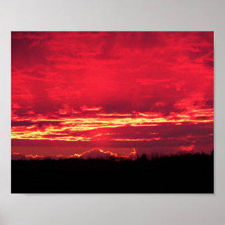 Póster Crimson Sunset