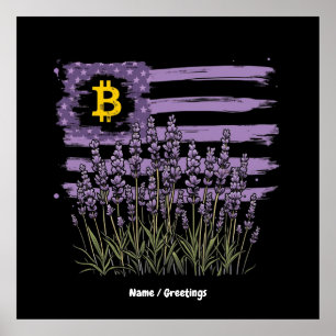 Póster Cripta divertida de la revolución BTC de Bitcoin d