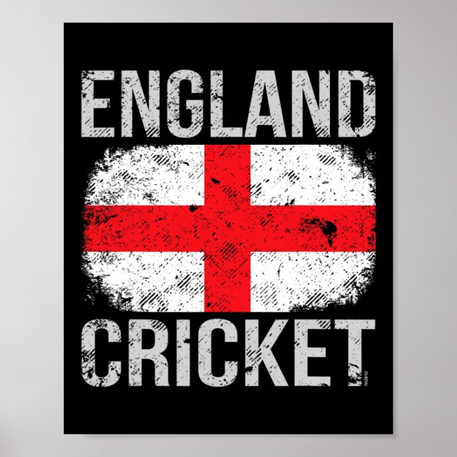 Póster Críquet de Inglaterra (Frente)
