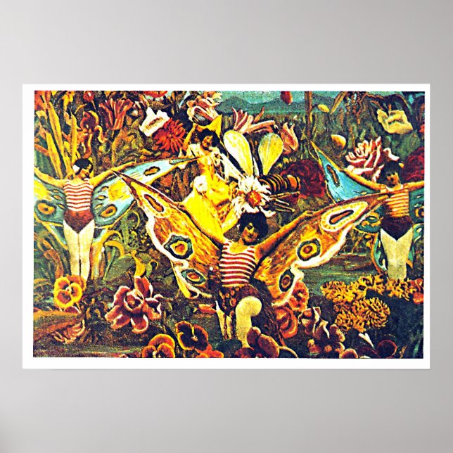 Póster Crisalis y mariposa - Poster (Frente)