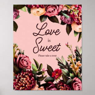Póster Crisantemo romántico en rosa gossamer