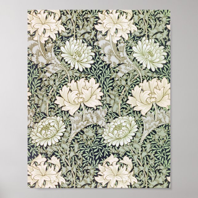 Póster Crisantemo, William Morris (Frente)