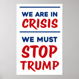 Póster CRISIS Anti-Trump | RWB | Protest