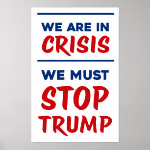 Póster CRISIS Anti-Trump RWB Protesta