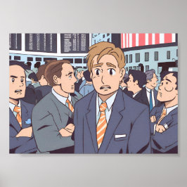 Póster Crisis del mercado de valores