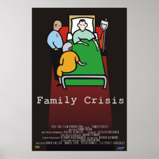 Póster Crisis familiar