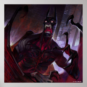 Póster Crisis infinita Vampire Batman Ilustracion