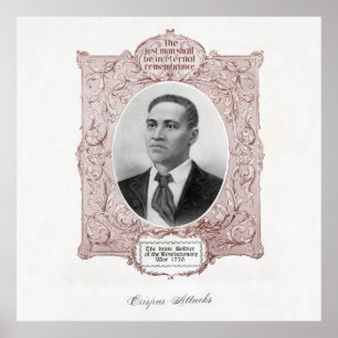 Póster Crispus ataca a mártir negro de la revolución nort