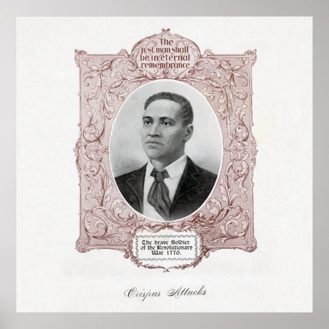 Póster Crispus ataca a mártir negro de la revolución nort (Frente)