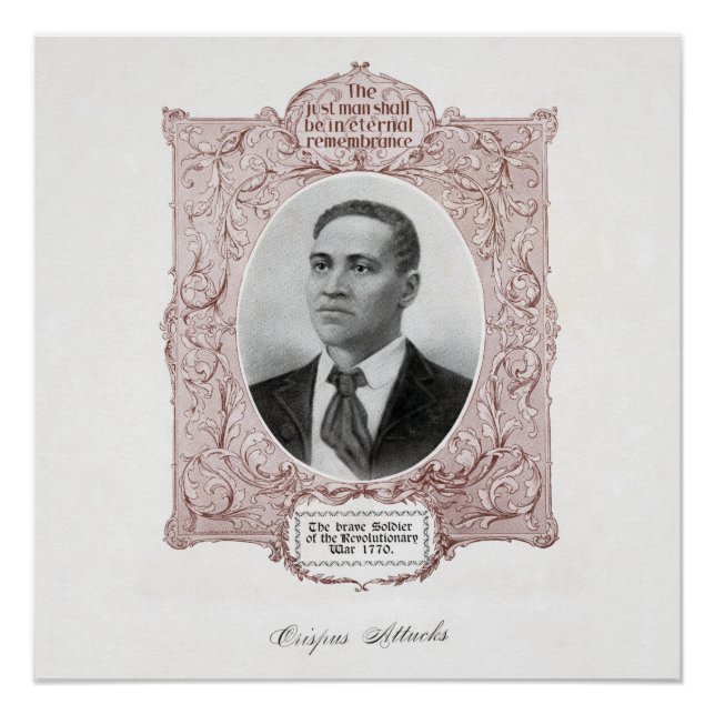 Póster Crispus Attucks: Mártir de la Revolución Americana (Anverso)
