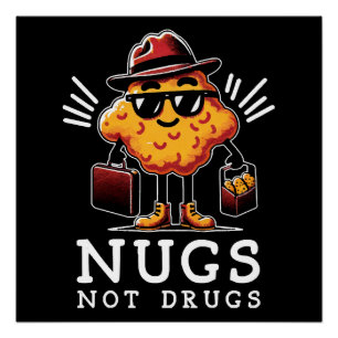 Póster Crispy Nugs No Drogas