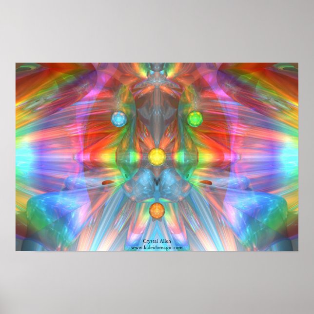Póster Cristal Alien (Frente)