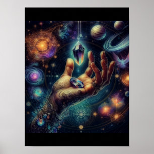 Póster Cristal Celestial en la Galaxia Spacy 