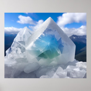 Póster Cristal De Montaña En Las Montañas