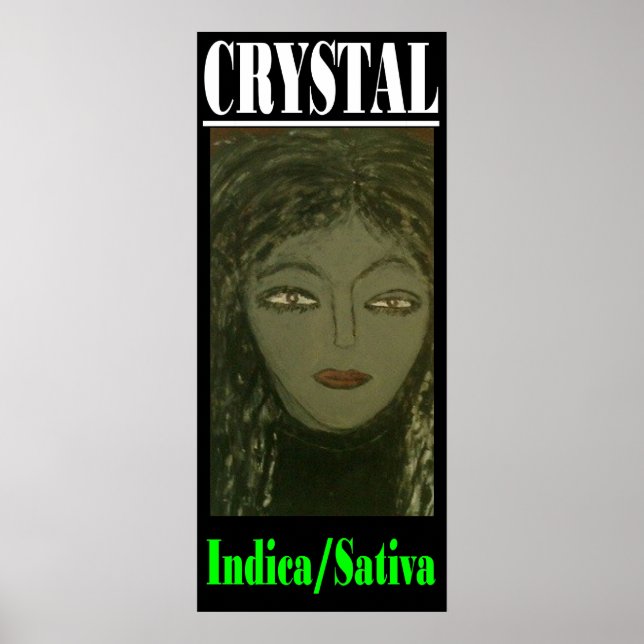 PÓSTER CRISTAL INDICA SATIVA (Frente)