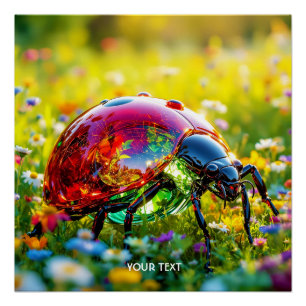 Póster Cristal Pulido de Mariquita Lindo Fantasía