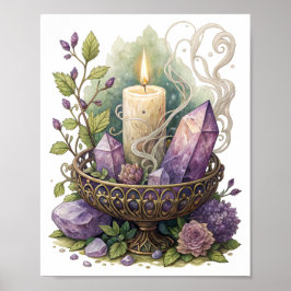 Póster Cristal púrpura en Filigree Urn