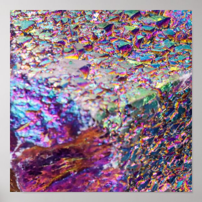 Póster Cristales de Aura Arcoiris (Frente)