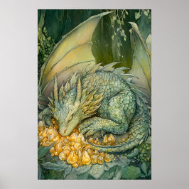 Póster Cristales de Dragón con Dormitorio Encantados