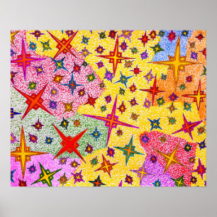 Póster Cristalizar - dibujo abstracto