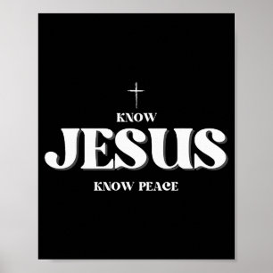 Póster Cristian Conocer Jesús Conocer Paz Religión Dios B