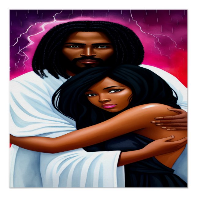 poster cristiano de acuarela "cubierta" (Anverso)