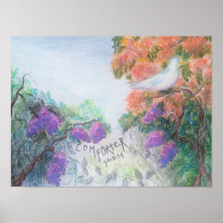 Póster cristiano de arte original The Comforter