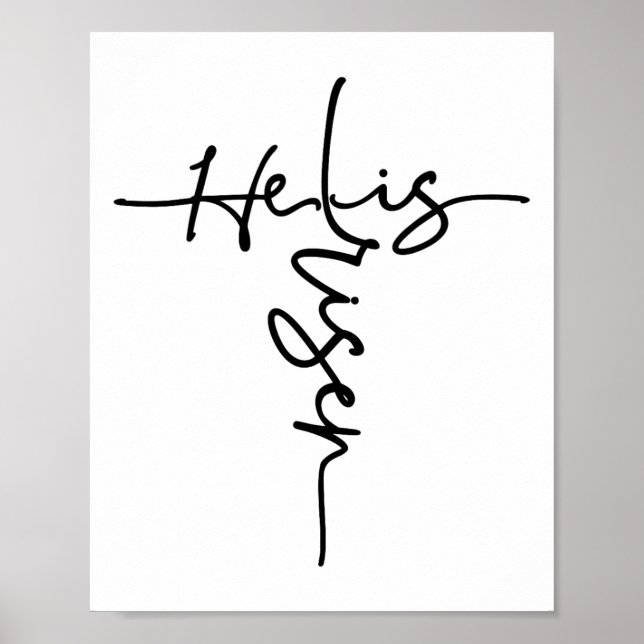 Póster Cristiano De Pascua Es Hombres De Resurrección Del (Frente)