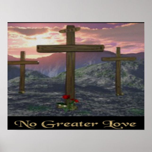 Poster cristiano del arte del Calvary (Frente)
