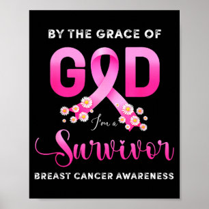 Póster Cristiano Por Gracia De Dios Superviviente Cáncer