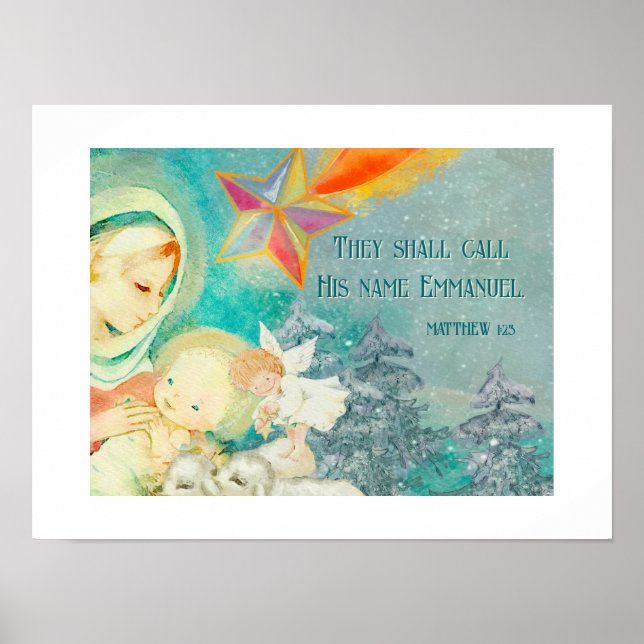 Póster Cristiano, poster de Navidades religiosos (Frente)