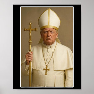 Póster Cristiano Vaticano Una nueva política divertida de