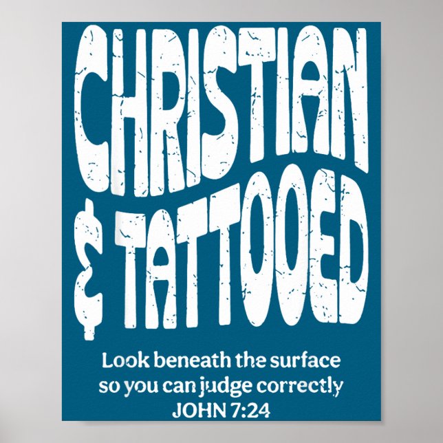 Póster Cristiano y Tatuado  (Frente)