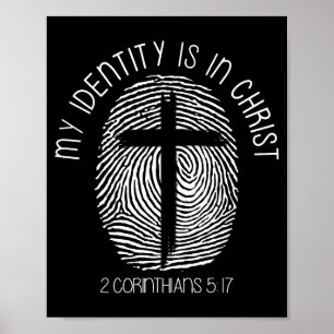 Póster Cristianos Mi Identidad Está En Jesucristo Biblia