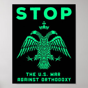 Póster Cristianos ortodoxos del este de Rusia contra la p