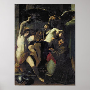 Póster Cristo Adorado por Ángeles, San Sebastián