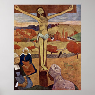 Póster Cristo Amarillo de Paul Gauguin, Bella Artes Vinta
