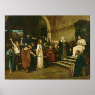 Póster Cristo antes de Pilate, 1880