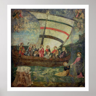 Póster Cristo caminando en el agua, después de la 'Navice