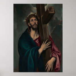 Póster Cristo cargando al Poster de la Cruz (Oscura)
