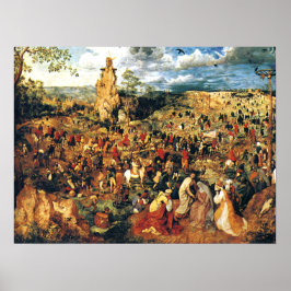 Póster Cristo cargando el picaporte de la cruz Bruegel el