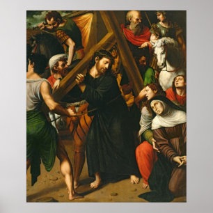 Póster Cristo cargando la cruz