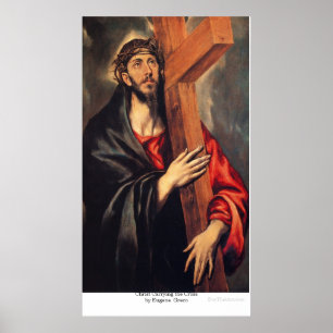 Póster Cristo cargando la cruz por Eugene Greco