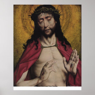 Póster Cristo coronado con ánimos