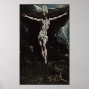Póster Cristo cruzado por El Greco