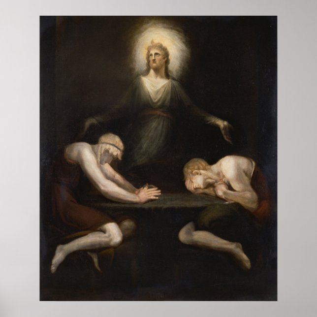 Póster Cristo desapareciendo en Emaus por Henry Fuseli (Frente)
