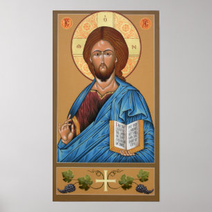 Póster Cristo el poster del Luz-donante